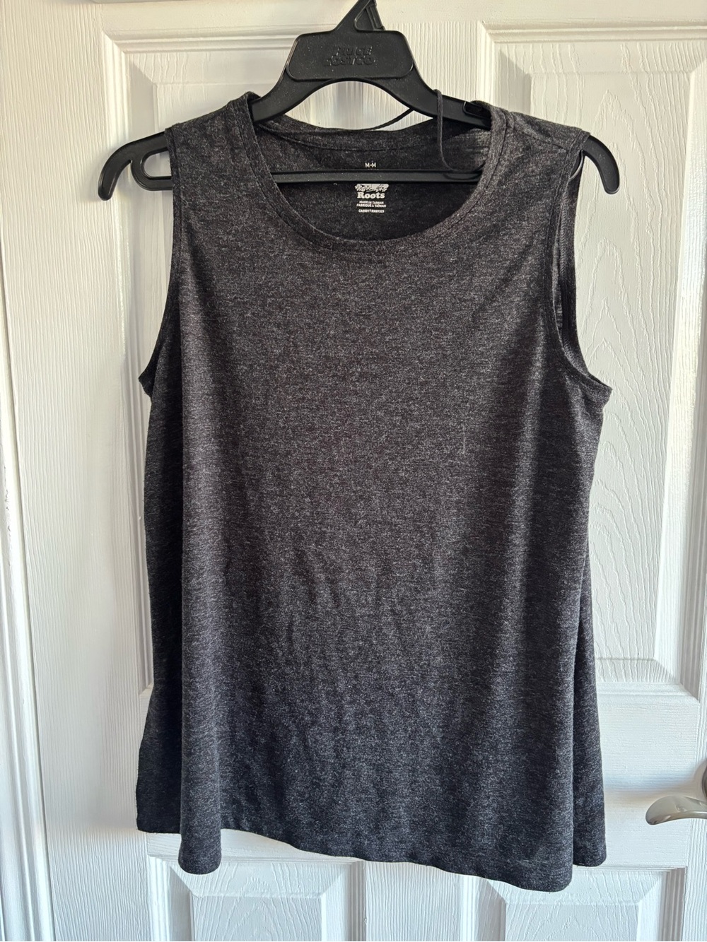 Roots Women's Dark Charcoal Grey Tank Top
